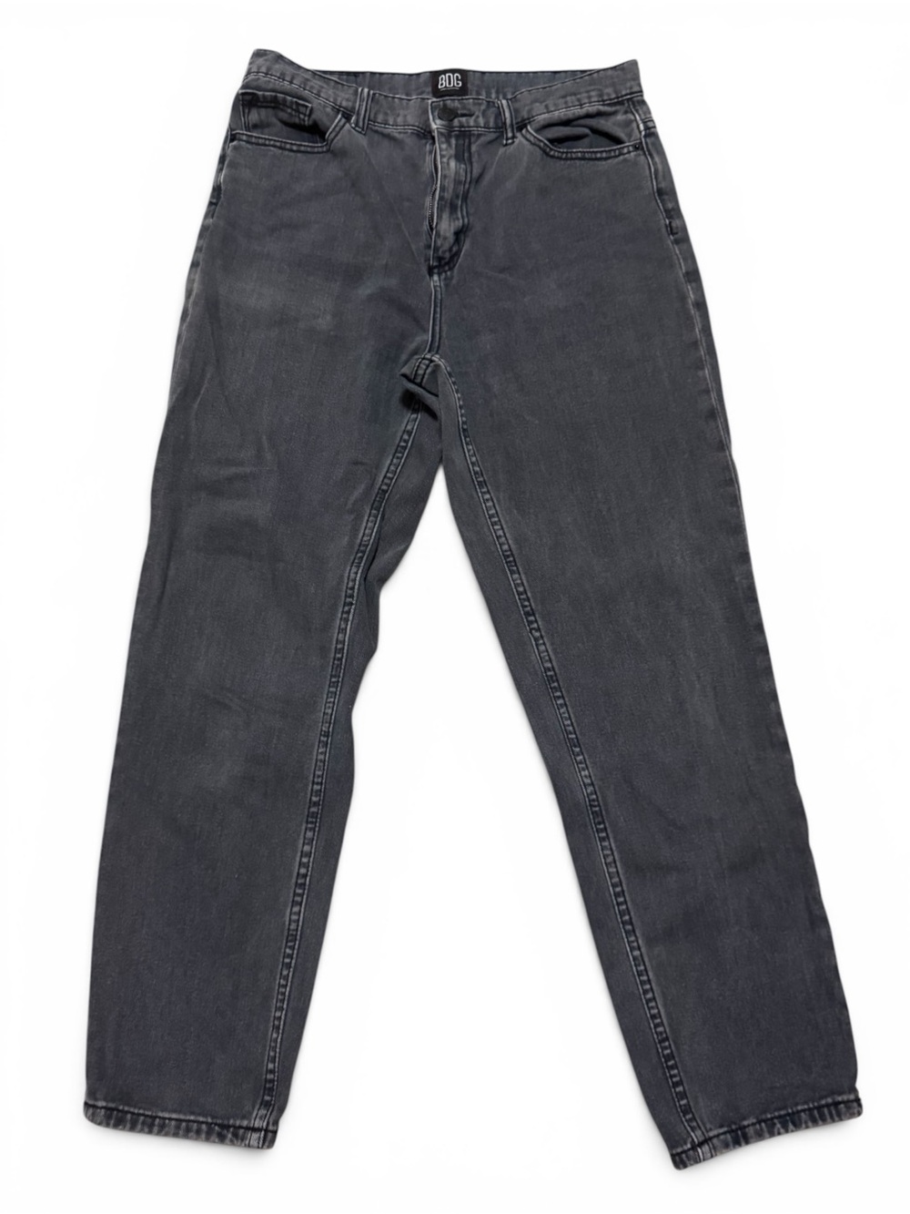 Urban Outfitters High-Rise Straight Black Jeans